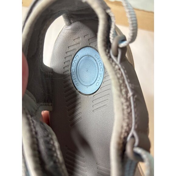 Teva Grey Blue Casual Sandals Size 9 ShockPad Comfort Adjustable Straps Open Toe - Picture 4 of 10